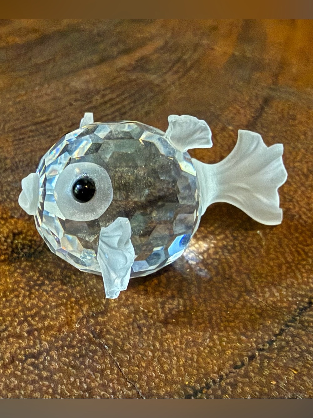 Swarovski Crystal South Sea Small Puffer Fish Blowfish Figurine